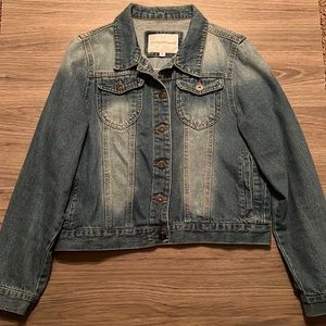 “Grace and Hustle” Women’s custom jean jacket. The style between us, size M.